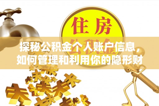 松阳探秘公积金个人账户信息，如何管理和利用你的隐形财富